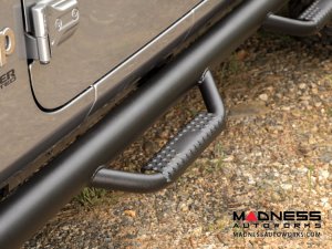 Jeep Wrangler JL Spartan Nerf Bar - Set - Textured Black
